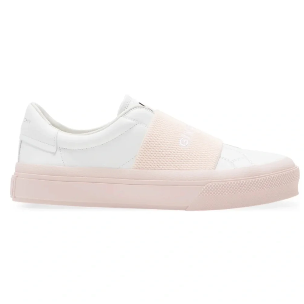 NIB $675 Givenchy City Court Logo Strap Sneaker 7.5 US / 37.5 EU in WHITE / PINK - Picture 3 of 6